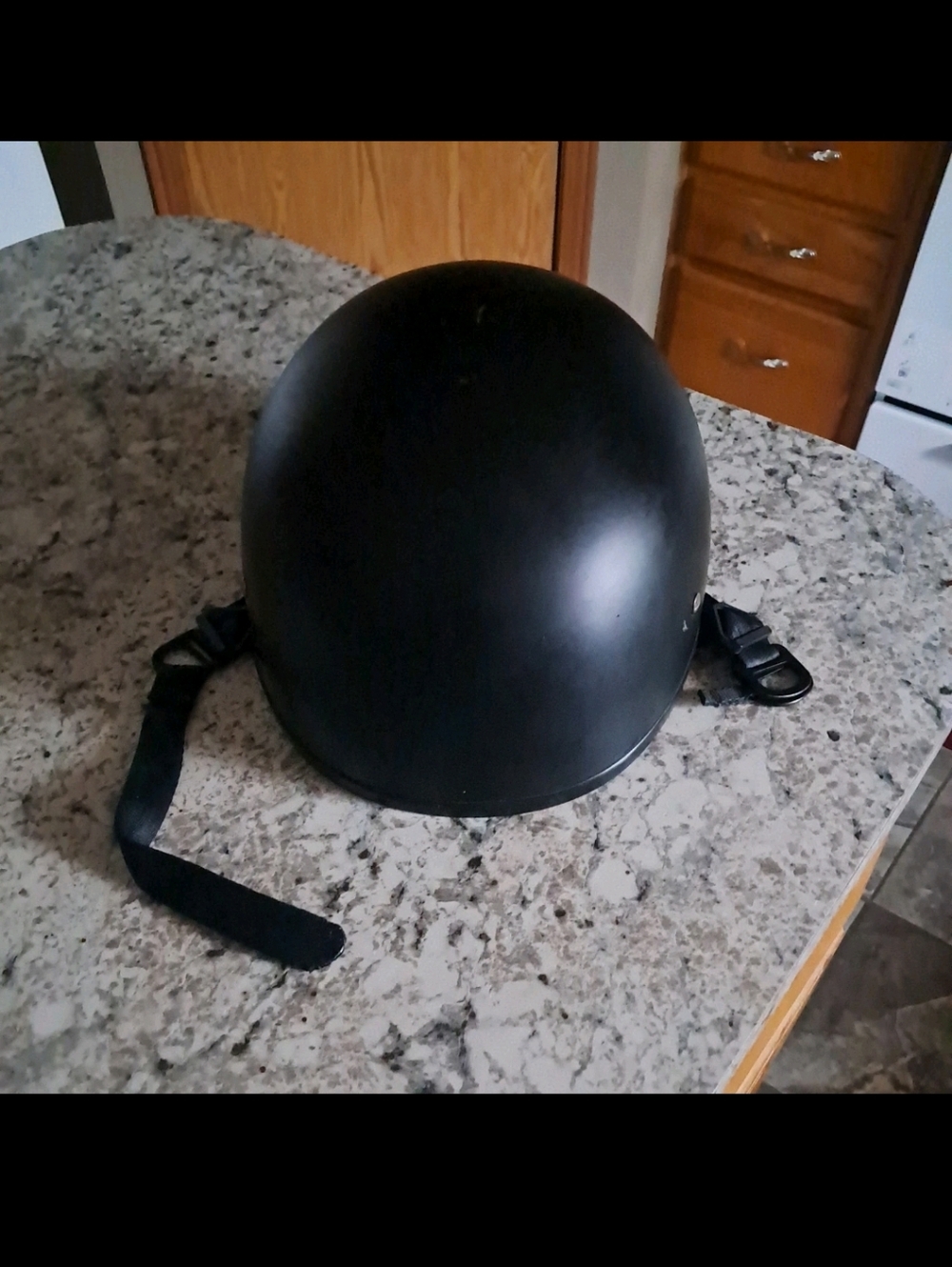 Daytona DOT Certified Skull Cap Half Helmet Matte Black Sz. L